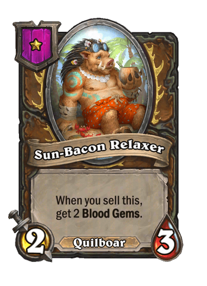 Sun-Bacon Relaxer Hearthstone kártya