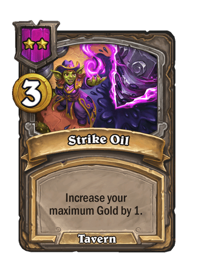 Strike Oil Hearthstone kártya