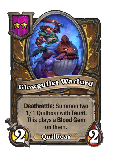 Glowgullet Warlord Hearthstone kártya