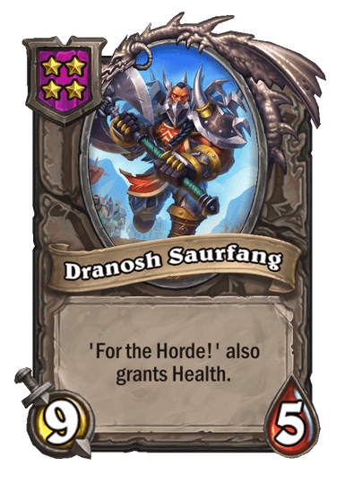 Dranosh Saurfang Hearthstone kártya