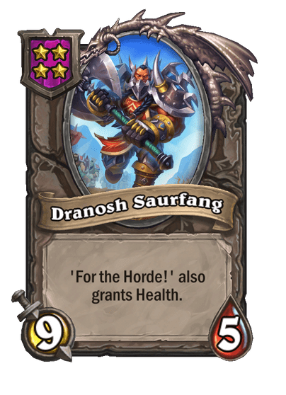 Dranosh Saurfang Hearthstone kártya