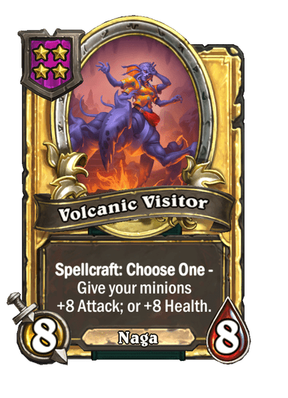 Volcanic Visitor Hearthstone kártya