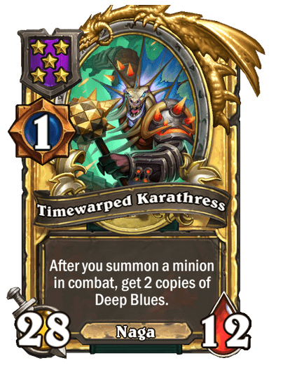 Timewarped Karathress Hearthstone kártya