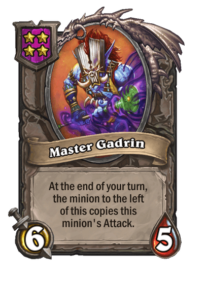 Master Gadrin Hearthstone kártya