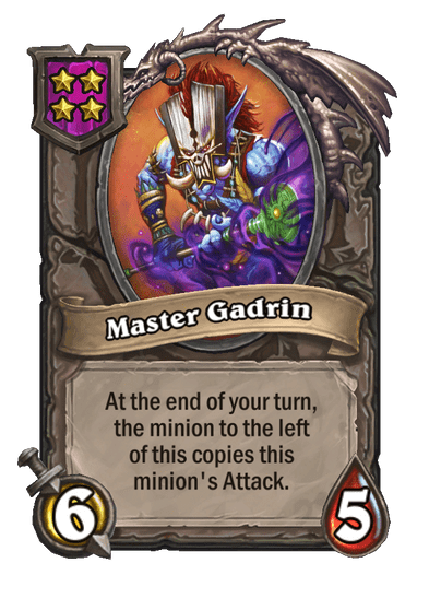 Master Gadrin Hearthstone kártya