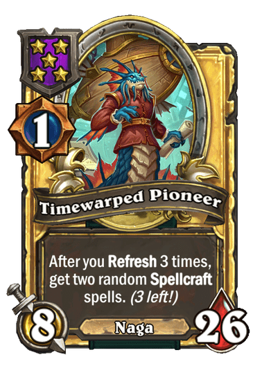 Timewarped Pioneer Hearthstone kártya