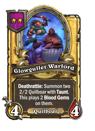 Glowgullet Warlord Hearthstone kártya