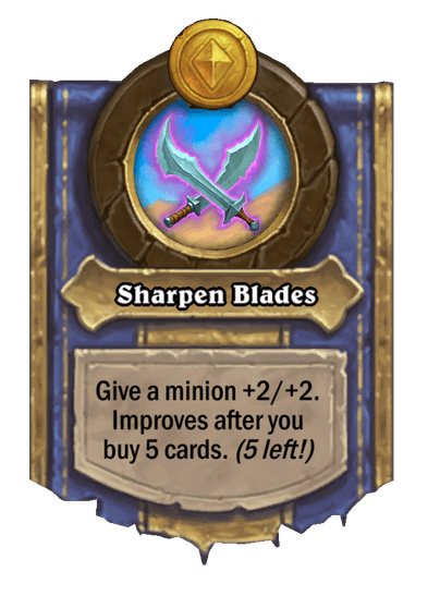 Sharpen Blades Hearthstone kártya