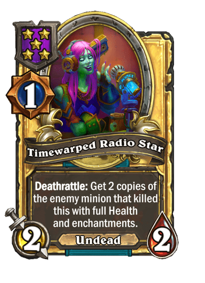 Timewarped Radio Star Hearthstone kártya