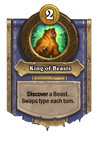King of Beasts Hearthstone kártya