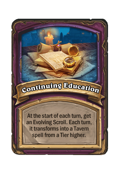 Continuing Education Hearthstone kártya