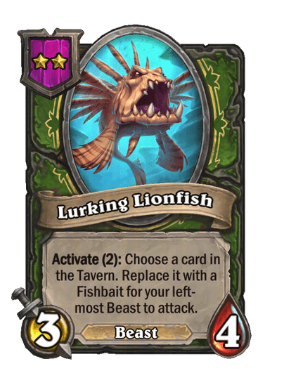 Lurking Lionfish Hearthstone kártya