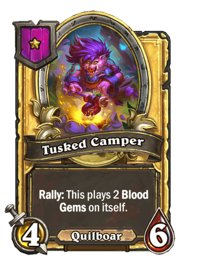 Tusked Camper Hearthstone kártya