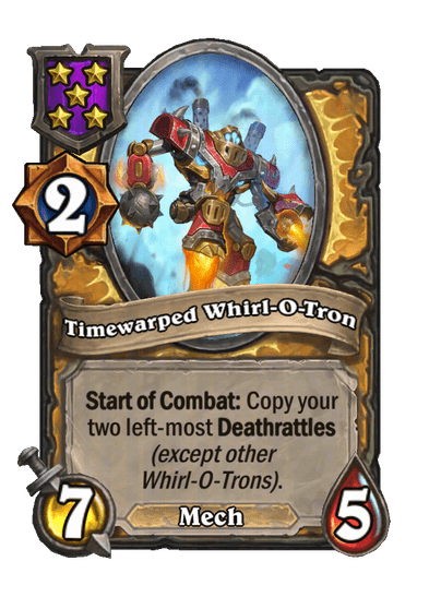 Timewarped Whirl-O-Tron Hearthstone kártya