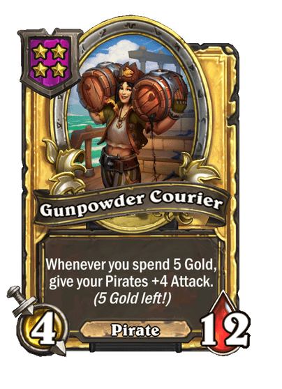 Gunpowder Courier Hearthstone kártya