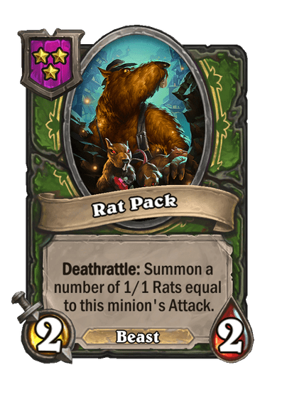 Rat Pack Hearthstone kártya