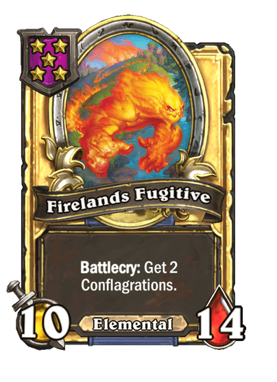 Firelands Fugitive Hearthstone kártya