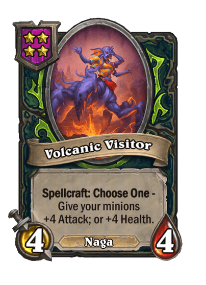 Volcanic Visitor Hearthstone kártya