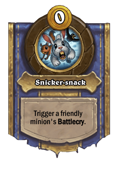 Snicker-snack Hearthstone kártya