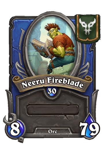 Neeru Fireblade Hearthstone kártya