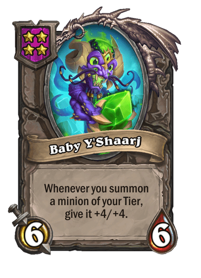 Baby Y'Shaarj Hearthstone kártya