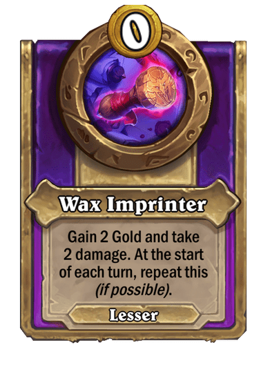 Wax Imprinter Hearthstone kártya