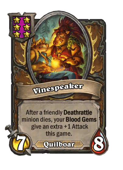 Vinespeaker Hearthstone kártya