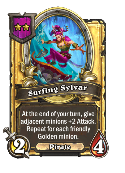 Surfing Sylvar Hearthstone kártya