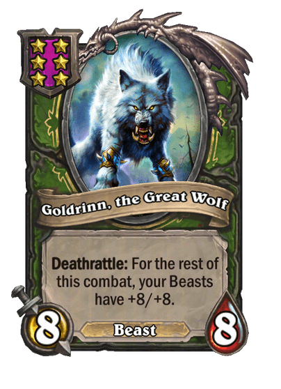 Goldrinn, the Great Wolf Hearthstone kártya