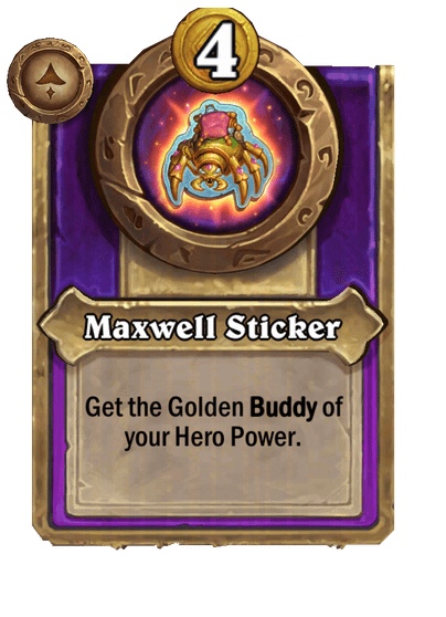 Maxwell Sticker Hearthstone kártya