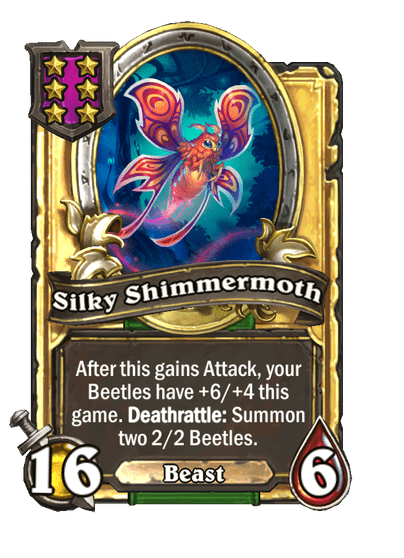Silky Shimmermoth Hearthstone kártya