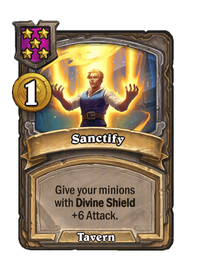 Sanctify Hearthstone kártya