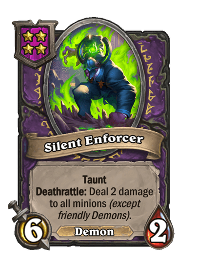 Silent Enforcer Hearthstone kártya