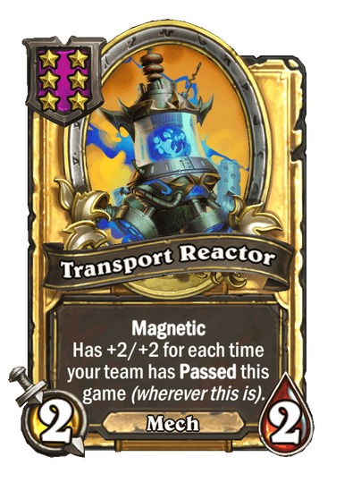 Transport Reactor Hearthstone kártya