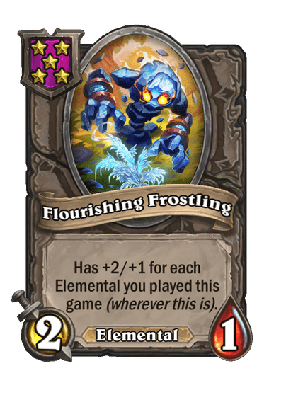 Flourishing Frostling Hearthstone kártya