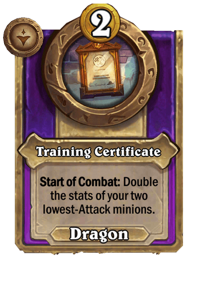 Training Certificate
