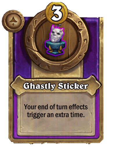 Ghastly Sticker Hearthstone kártya