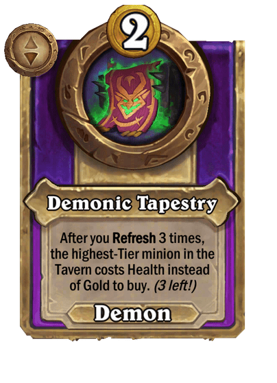 Demonic Tapestry Hearthstone kártya