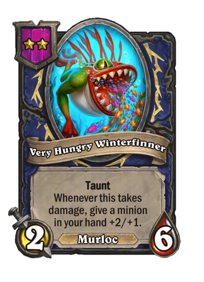Very Hungry Winterfinner Hearthstone kártya