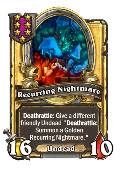 Recurring Nightmare Hearthstone kártya