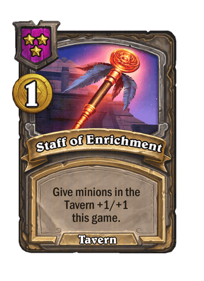 Staff of Enrichment Hearthstone kártya