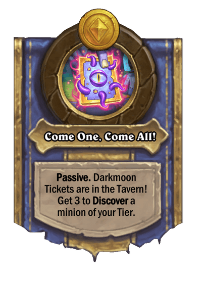 Come One, Come All! Hearthstone kártya