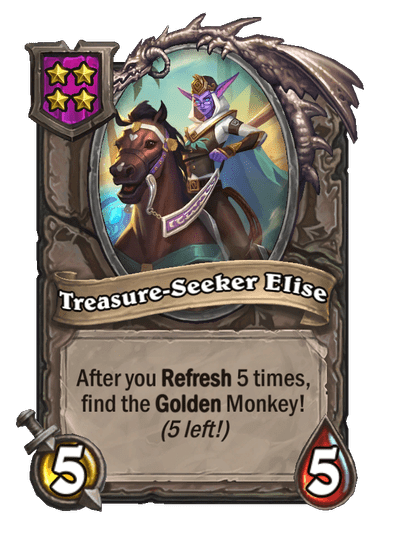Treasure-Seeker Elise Hearthstone kártya