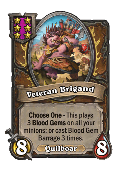 Veteran Brigand Hearthstone kártya