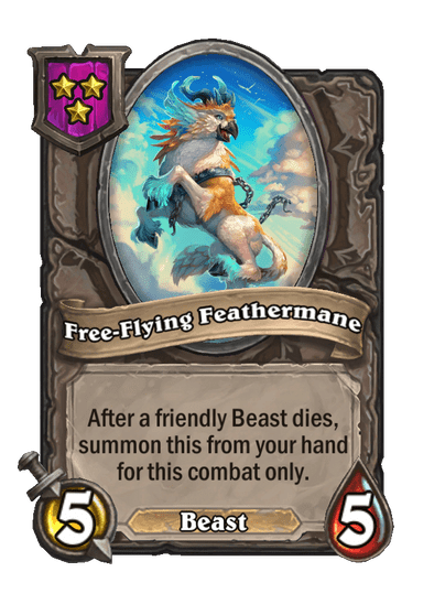 Free-Flying Feathermane Hearthstone kártya