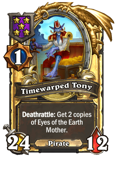 Timewarped Tony Hearthstone kártya