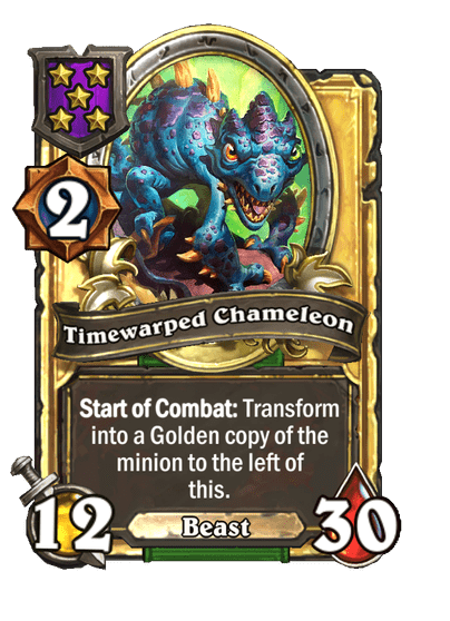 Timewarped Chameleon Hearthstone kártya