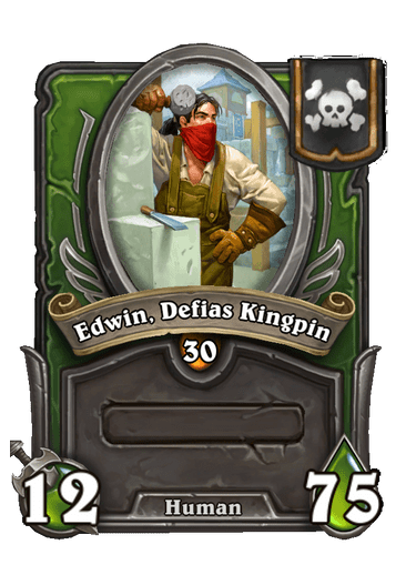 Edwin, Defias Kingpin Hearthstone kártya