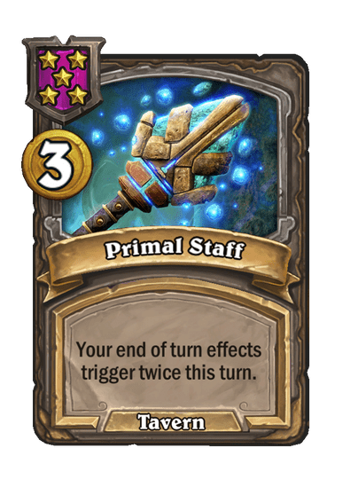 Primal Staff Hearthstone kártya