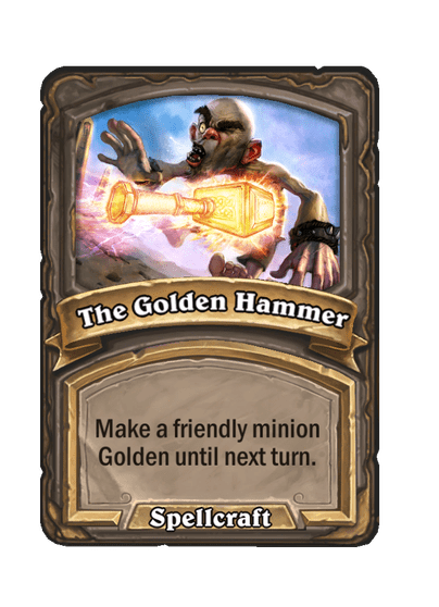 The Golden Hammer Hearthstone kártya